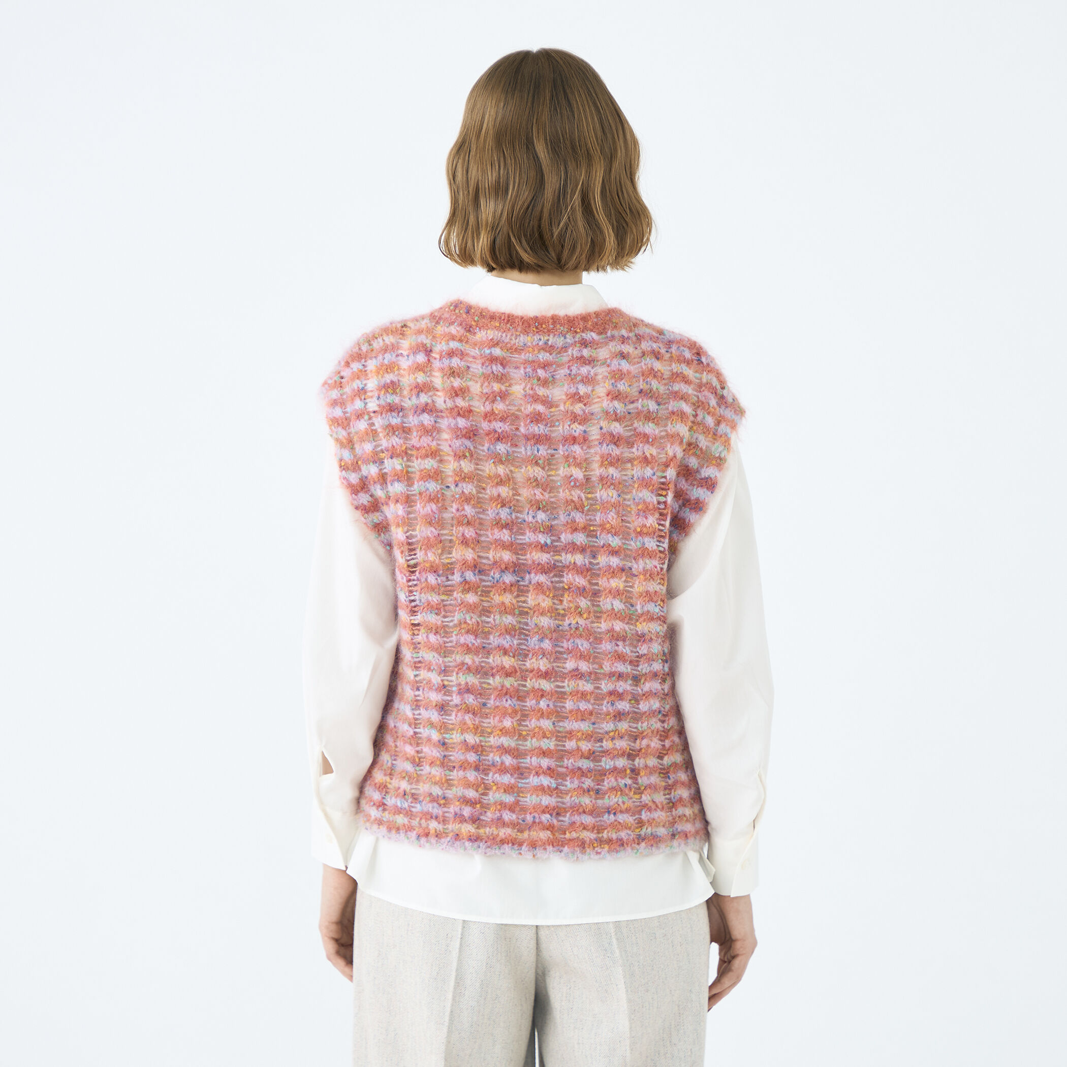 ミックスボーダー クルーネックベスト｜トゥモローランド 公式通販