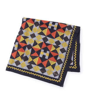 Drake's PATCHWORK PRINT BANDANA ウールシルクプリントスカーフ