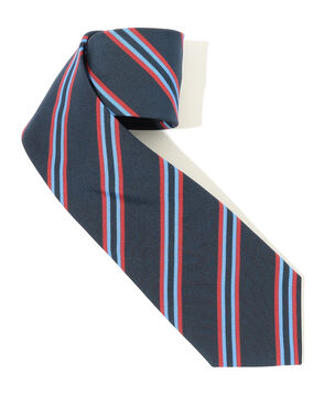 Atkinsons アイリッシュポプリン レジメンタルストライプネクタイ