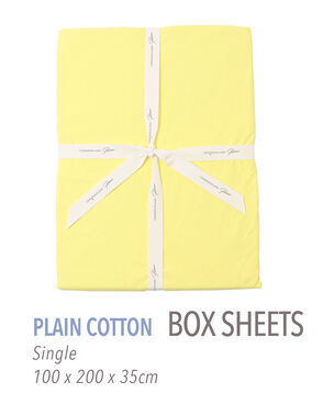 プレーンコットン ボックスシーツ（シングル）