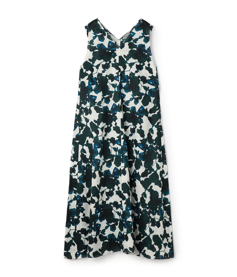 WRITEWELL Prism-mineral Vネックワンピース