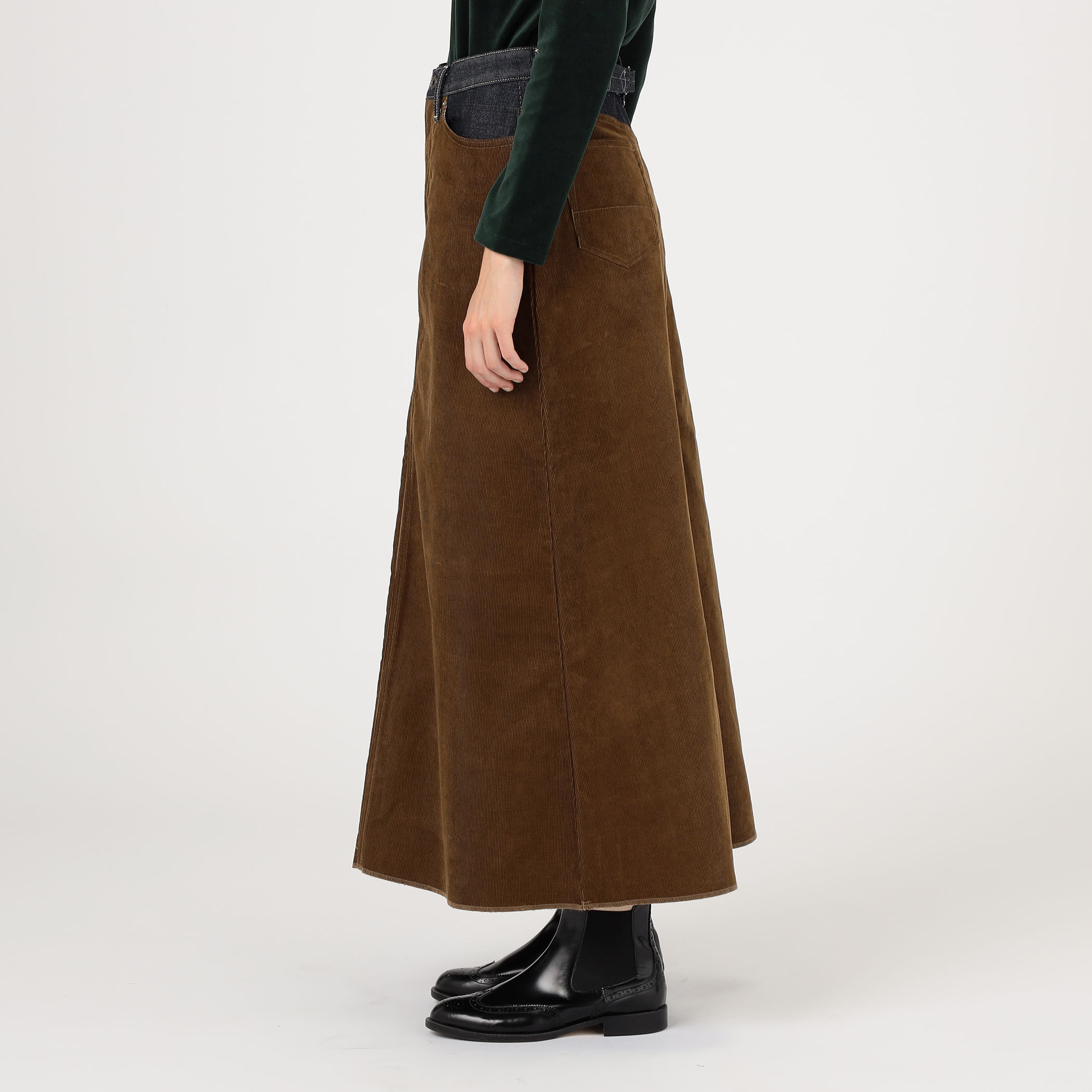 UNION LAUNCH INDIGO×CAMEL ロングスカート｜トゥモローランド 公式サイト