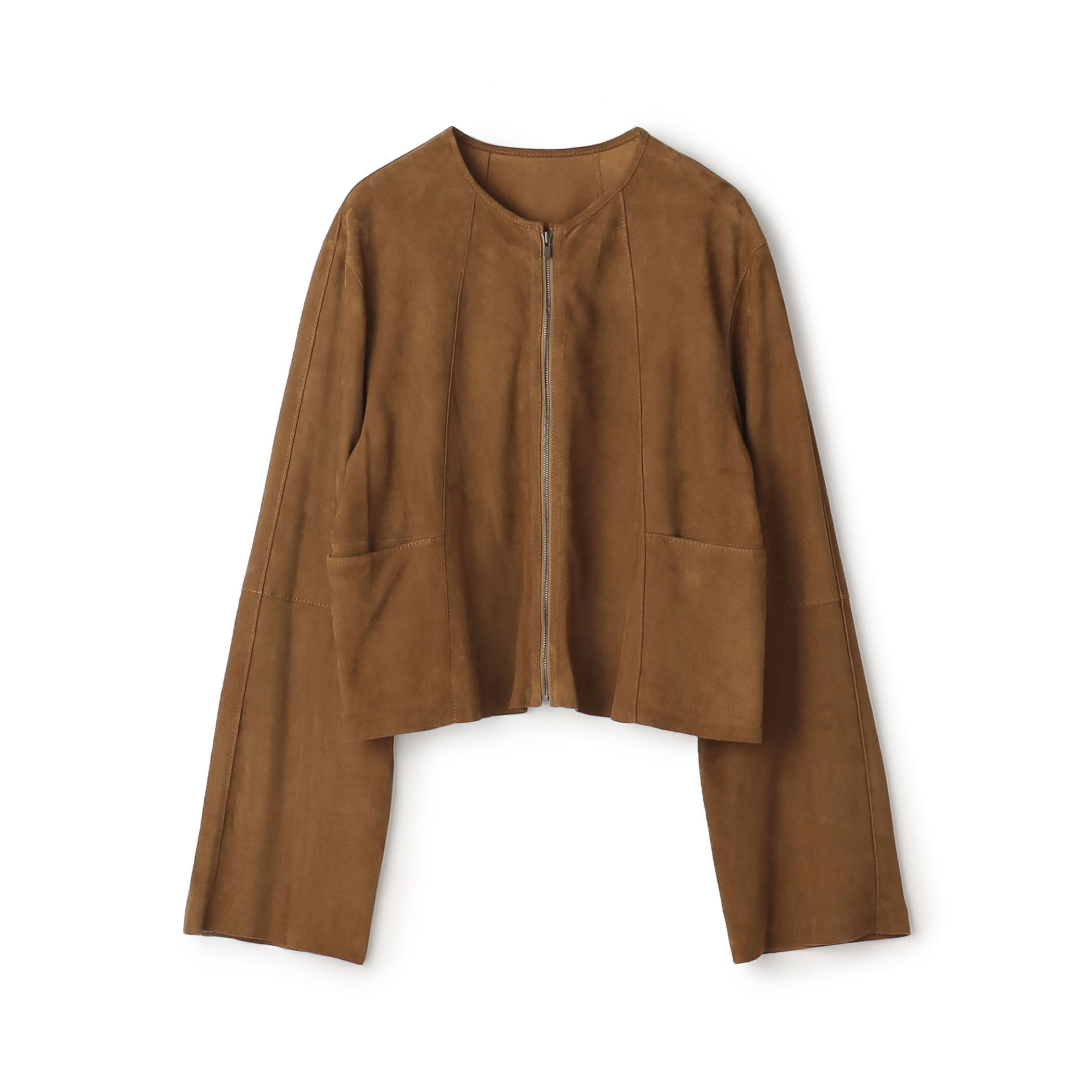 ゴートスエード ショートジップブルゾン｜トゥモローランド 公式通販