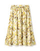 ミスティーフラワープリント ボリュームギャザースカート