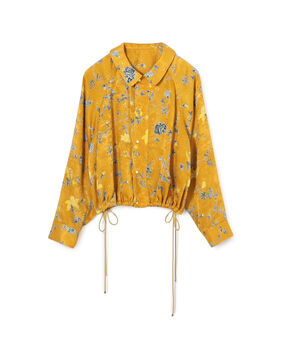 ベルベットサテンプリント ブルゾン