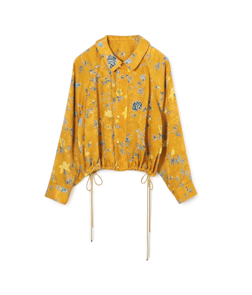 ベルベットサテンプリント ブルゾン