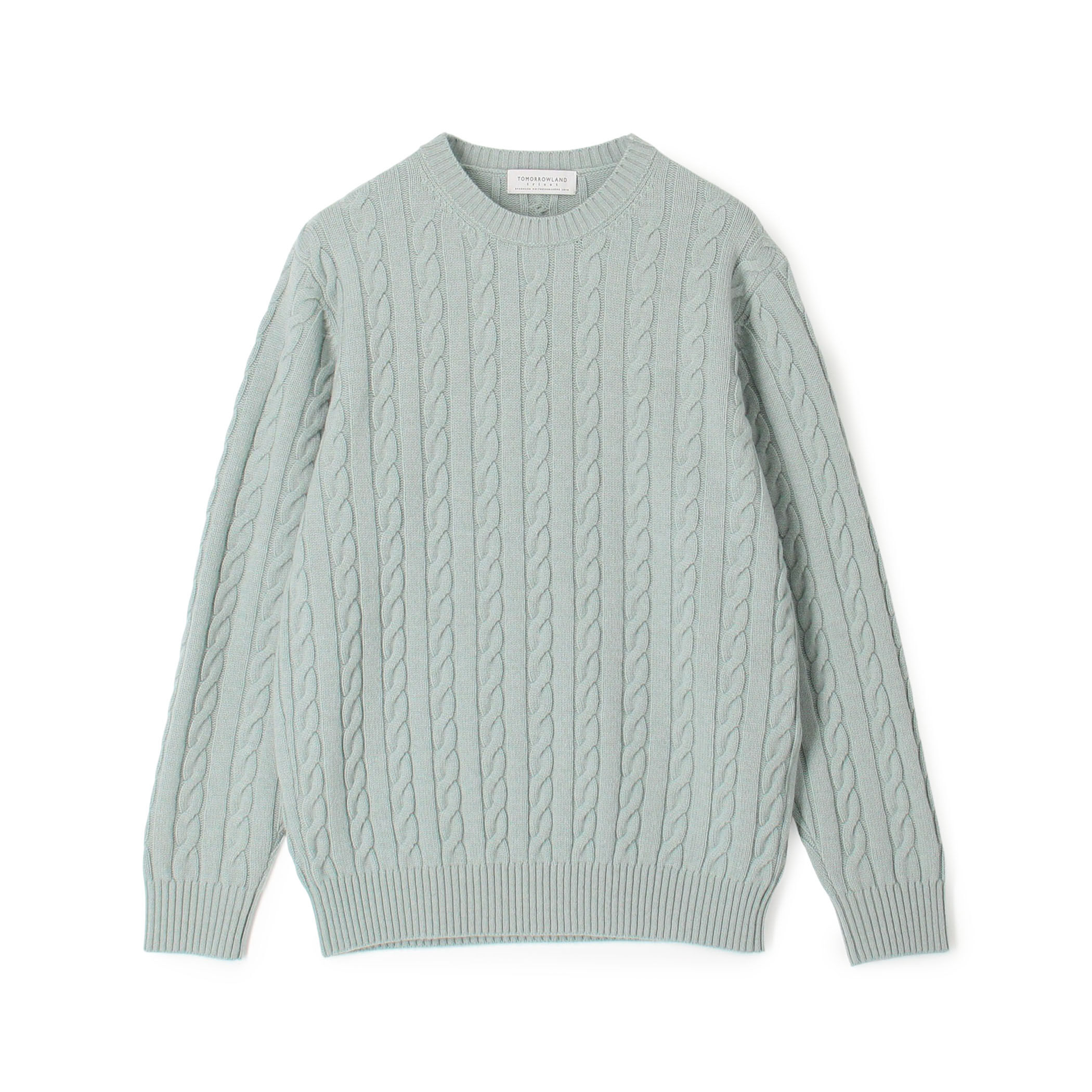 TOMORROWLAND tricot スーパーファインラムウール ケーブルニット