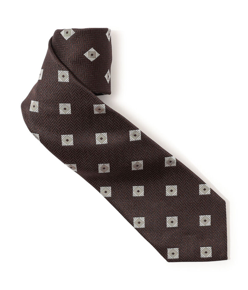 TOMORROWLAND シルクジャガード 小紋柄ネクタイ