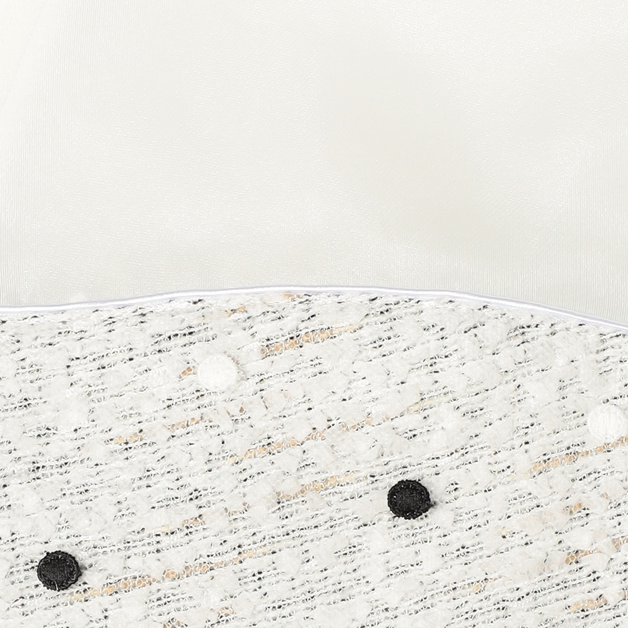 WEB先行予約】ラッピングツイード Vカラーショートジレ