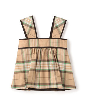 シルクコットンチェック キャミブラウス