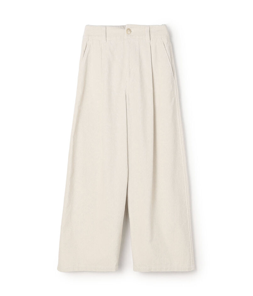 【WEB先行予約】シャンカールコットンコーデュロイ タックワイドパンツ