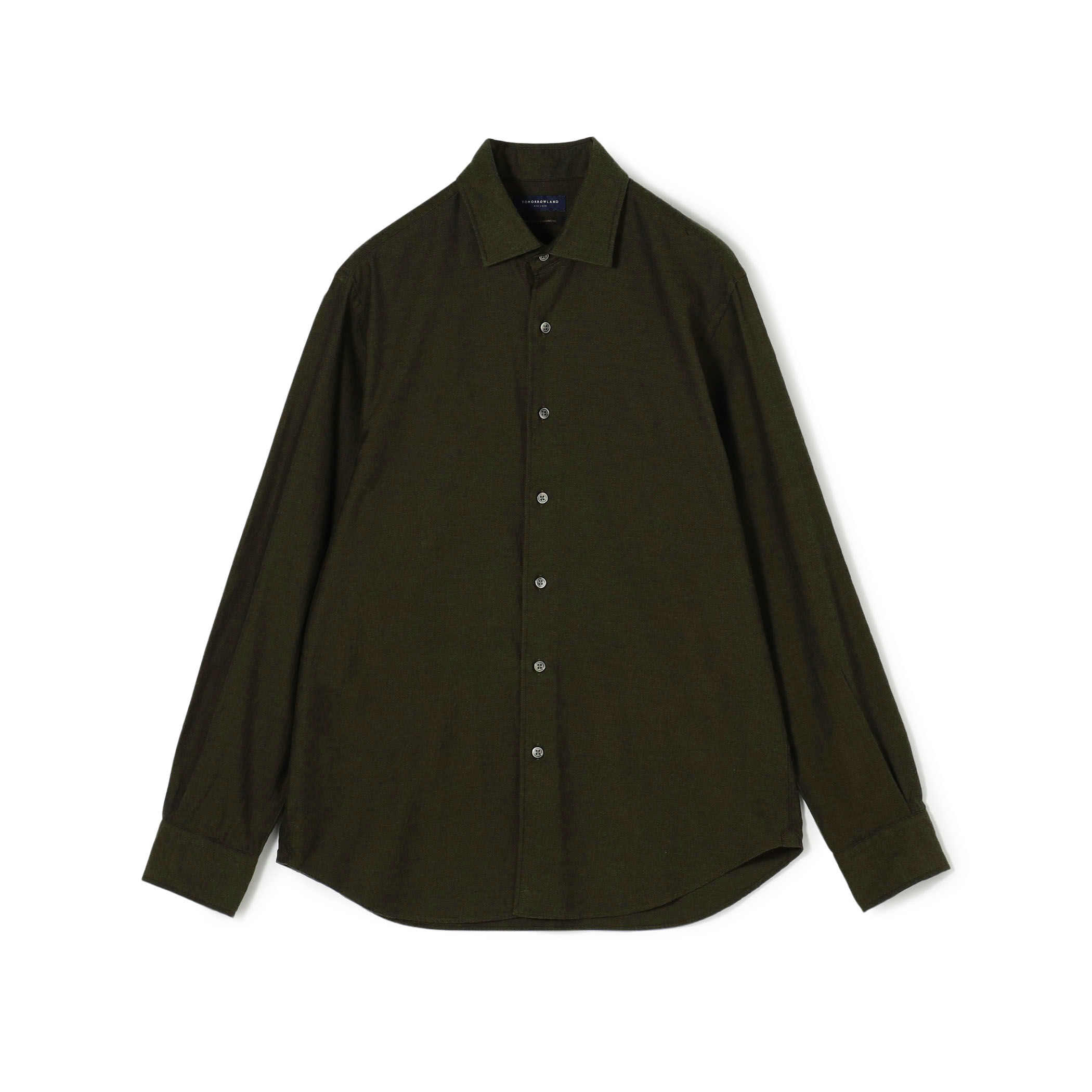 コットンカシミヤフランネル ロングスリーブシャツ｜トゥモローランド