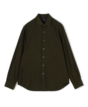 コットンカシミヤフランネル ロングスリーブシャツ