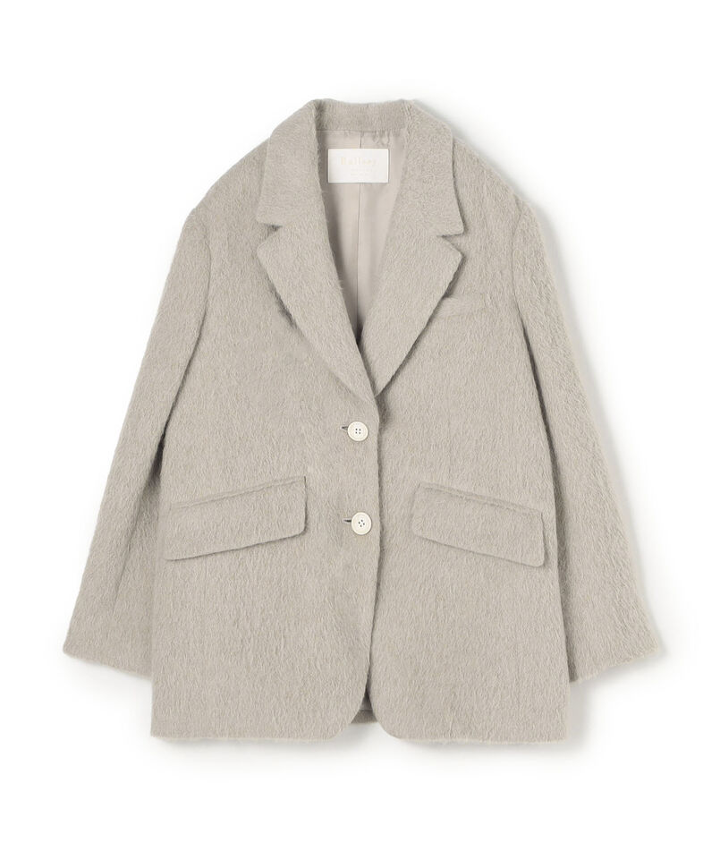 ライトアルパカシャギー テーラードジャケット
