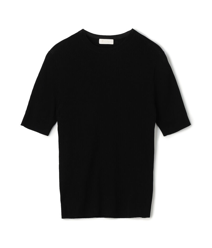 ■マーセライズドコットンリブ ハーフスリーブプルオーバー