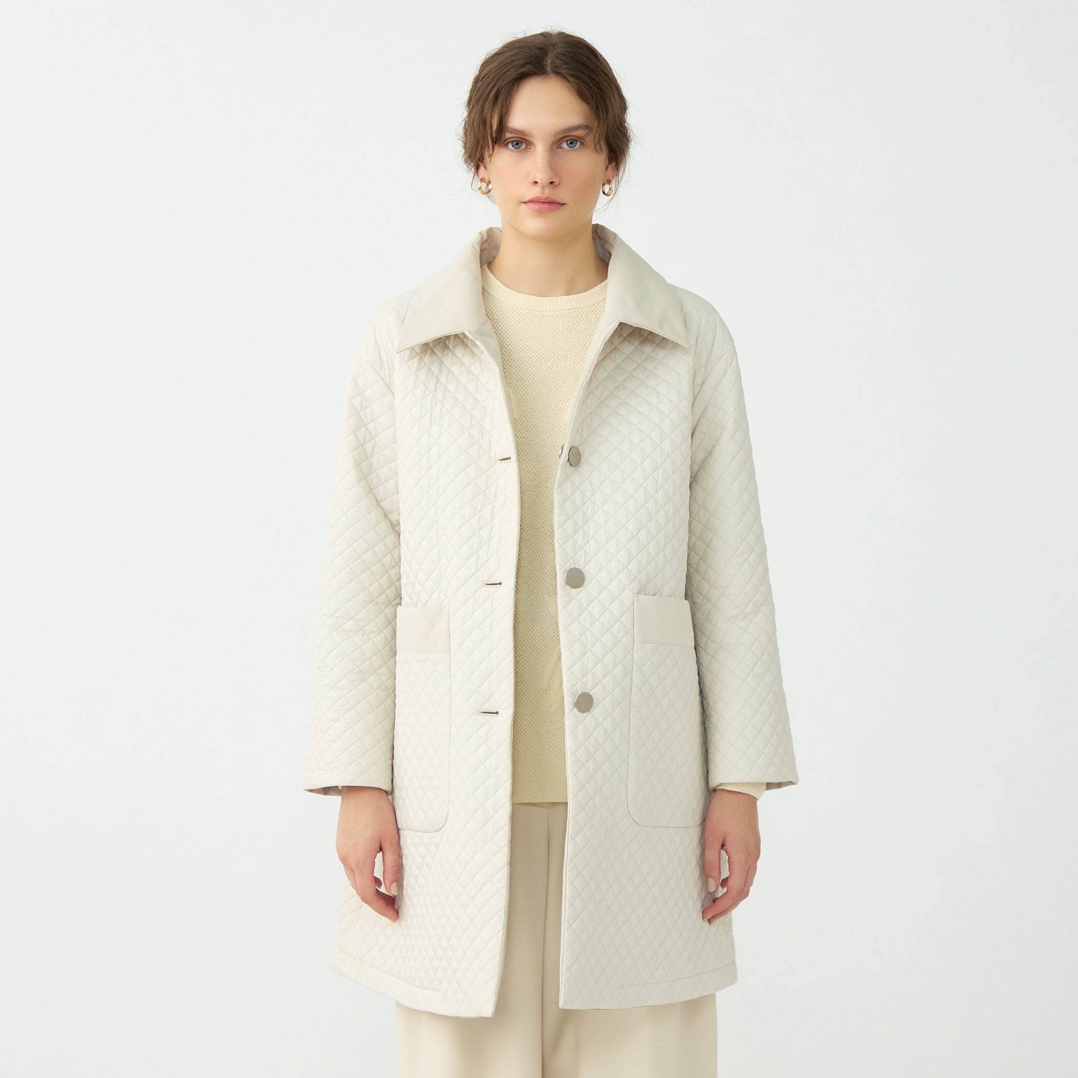 パデットリバーキルティング リバーシブルハーフコート