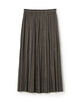 スエードサテン プリーツスカート