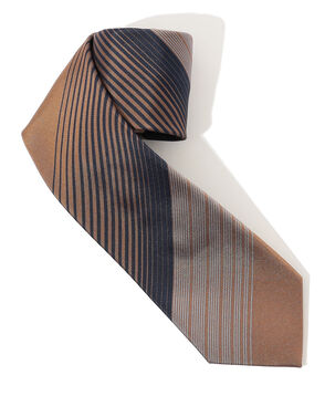 FRANCO BASSI シルク レジメンタルストライプネクタイ