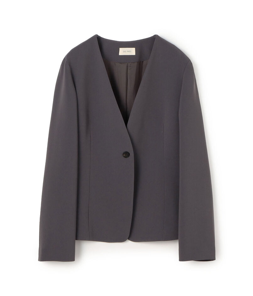 ライトダブルクロス ノーカラージャケット