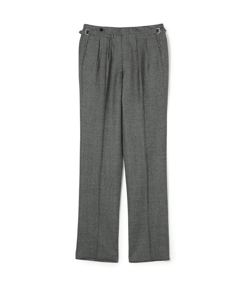ウールフランネル サイドアジャスター 2Pスラックス V.B.CANONICO