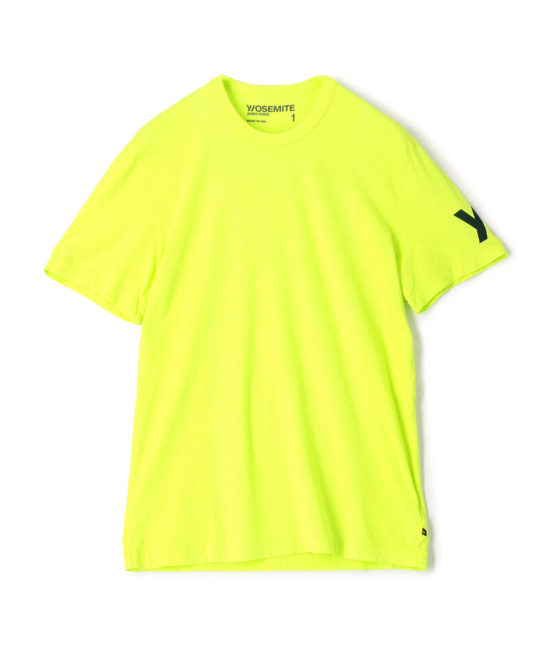 YOSEMITEロゴプリント クルーネックTシャツ MLJ3311YA