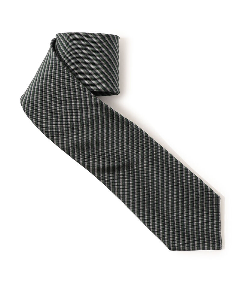 Atkinsons アイリッシュポプリン レジメンタルストライプネクタイ