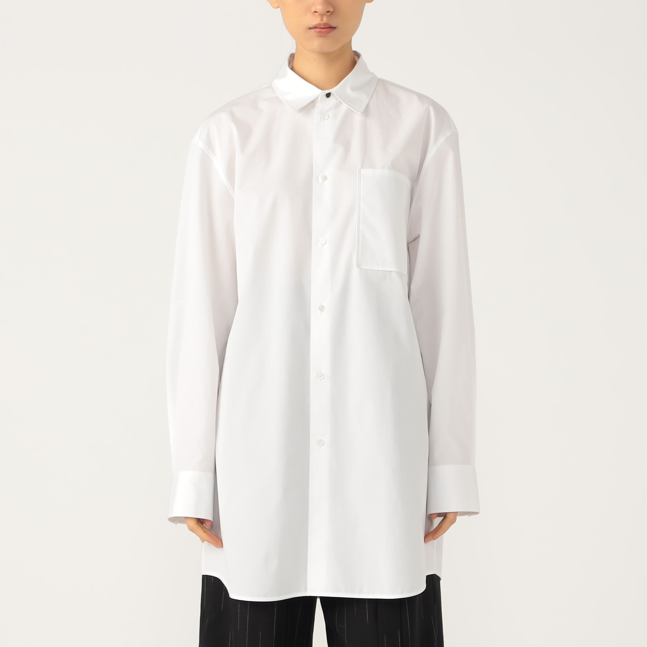 TOMORROWLAND .B コットンレーヨン ロングシャツ｜トゥモローランド 公式通販