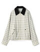 edition pourell Super 120'sトロチェック コットンカラーブルゾン