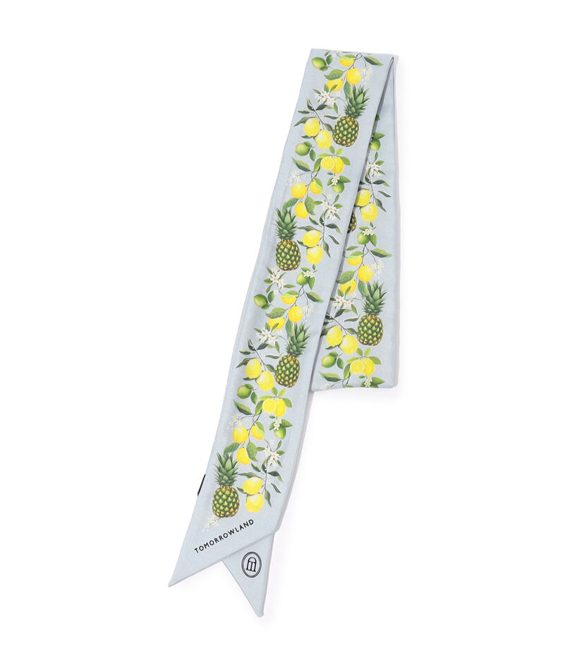 Atelier TOMORROWLAND FRUITS シルク ボウタイスカーフ
