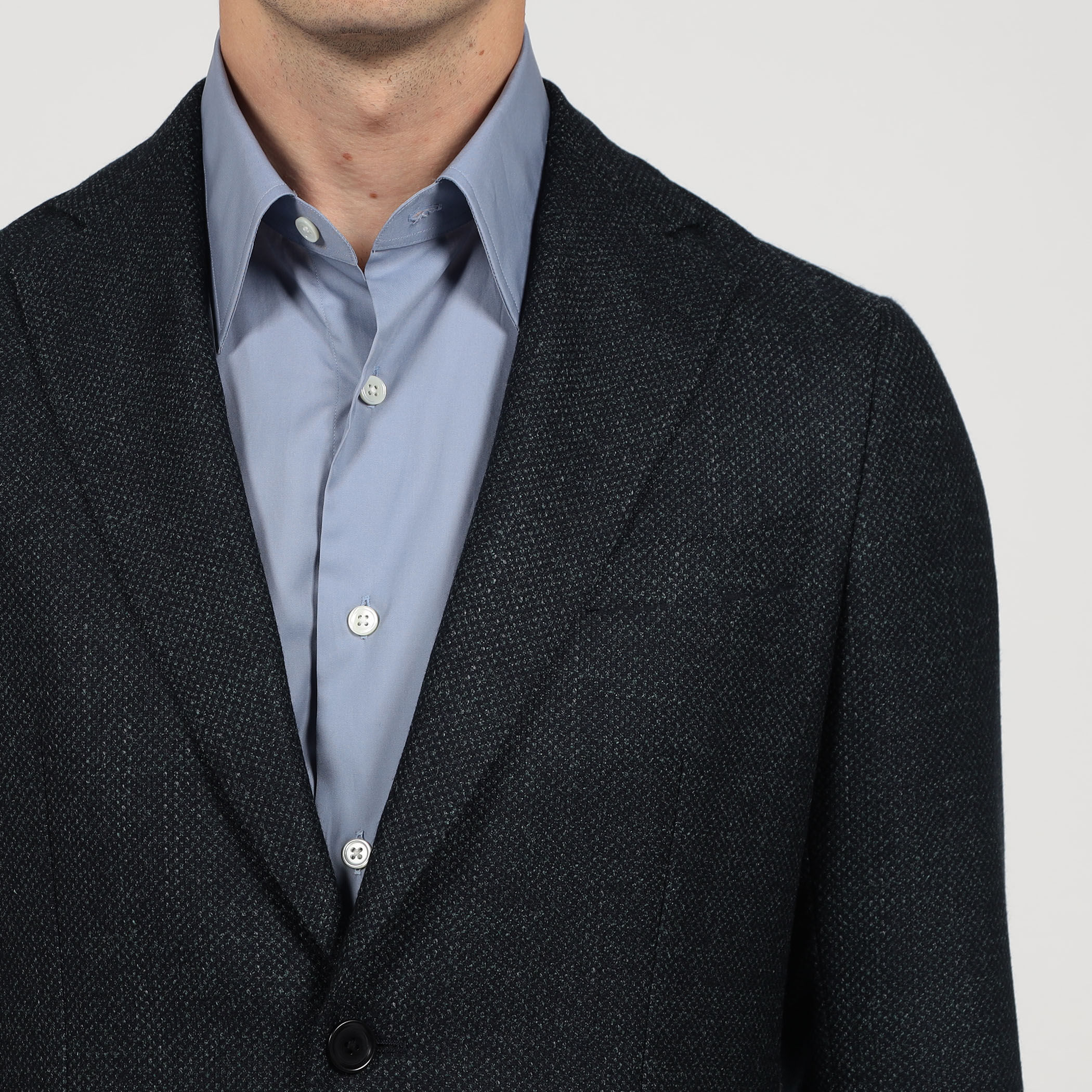 ウールシルクカシミヤ シングルブレステッド 2Bジャケット SILK