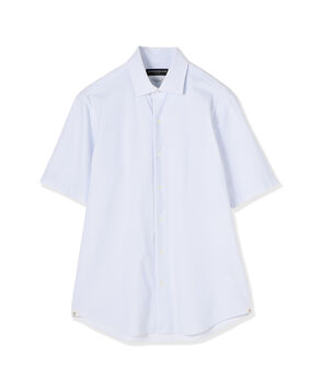 ナイロンポリウレタン ワイドスプレッドカラー ハーフスリーブシャツ CANCLINI