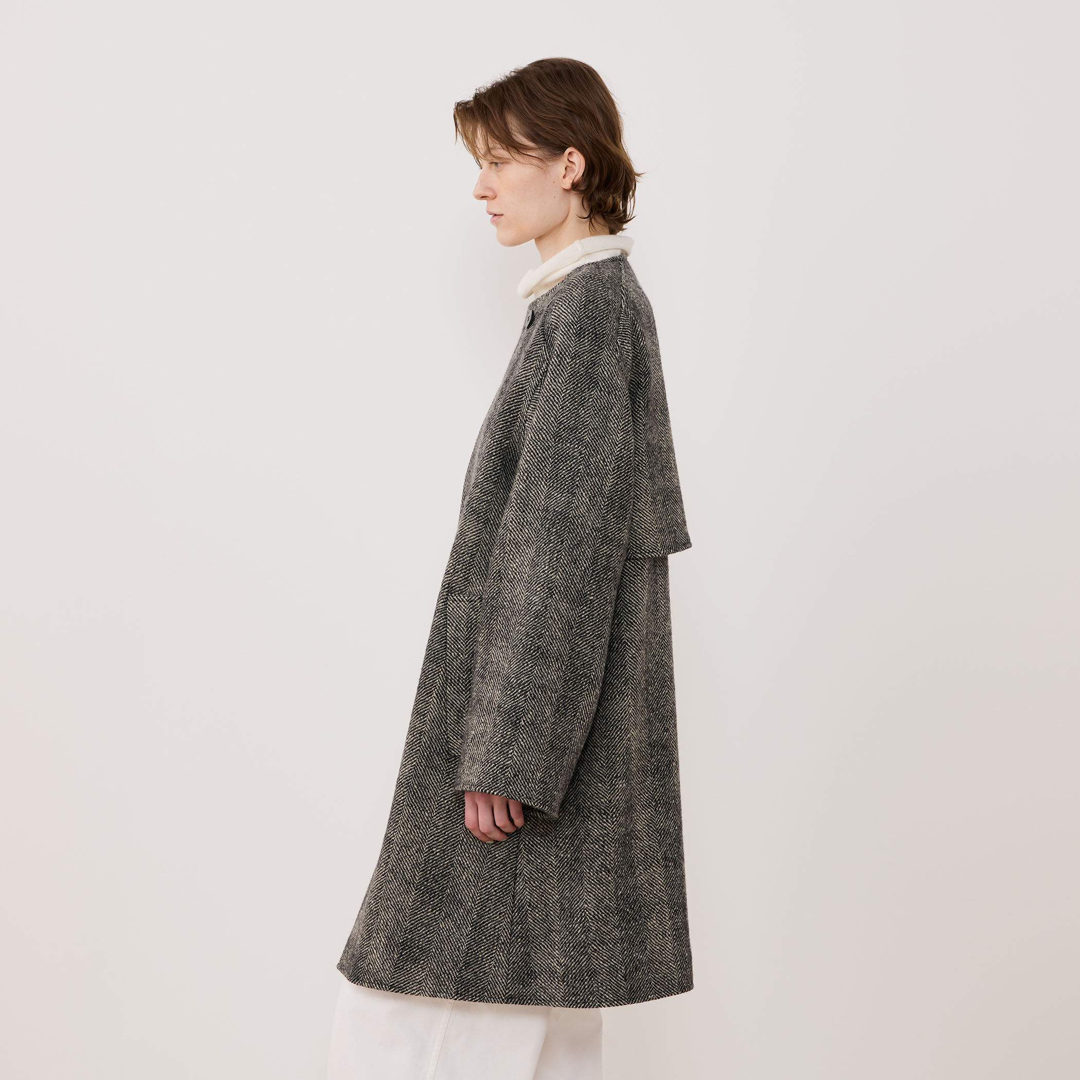 ワイドヘリンボーン カラーレストレンチコート｜トゥモローランド 公式通販