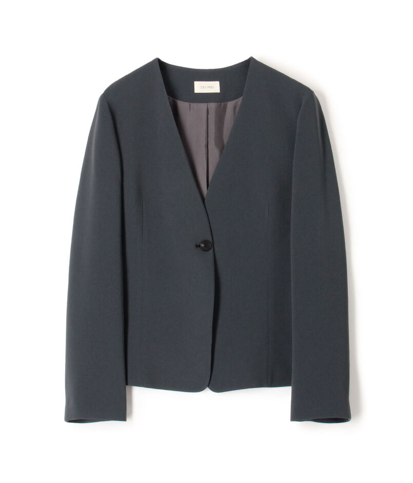 ライトダブルクロス ノーカラージャケット