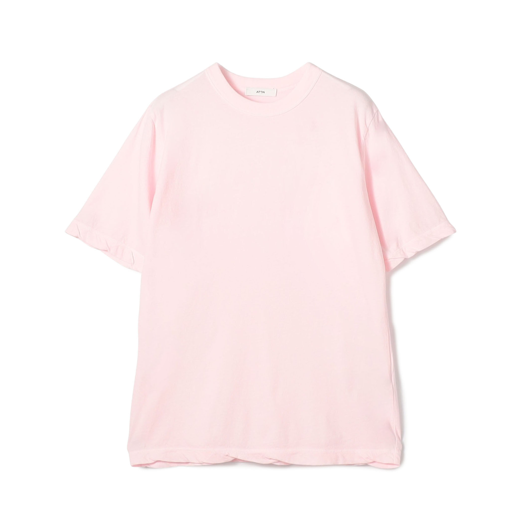 チャッピー 新品未使用タグ付 ATON ピンク 半袖Tシャツ Fサイズ ATON STANDARD ハーフスリーブプルオーバー｜トゥモローランド 公式サイト