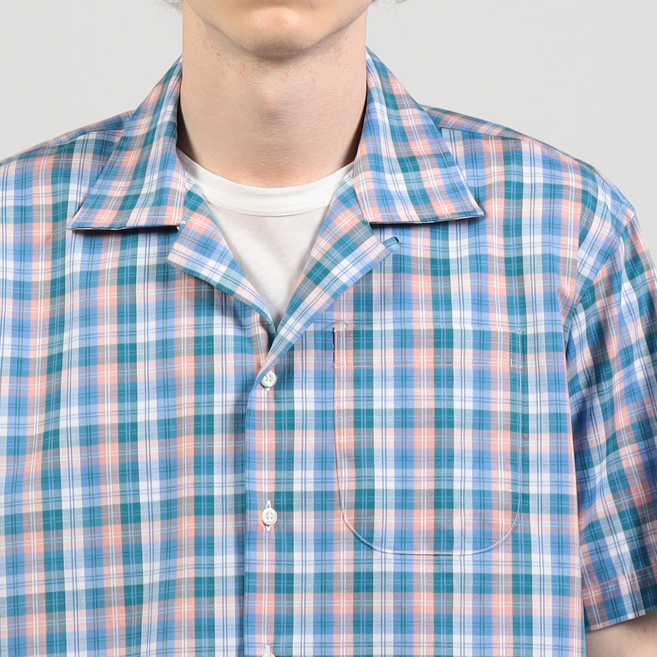 別注】INDIVIDUALIZED SHIRTS コットン キャンプカラーシャツ