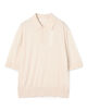 クレープコットン ポロカラープルオーバー