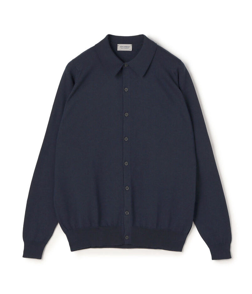 JOHN SMEDLEY TIBOR メリノウール ポロカラーニットシャツ