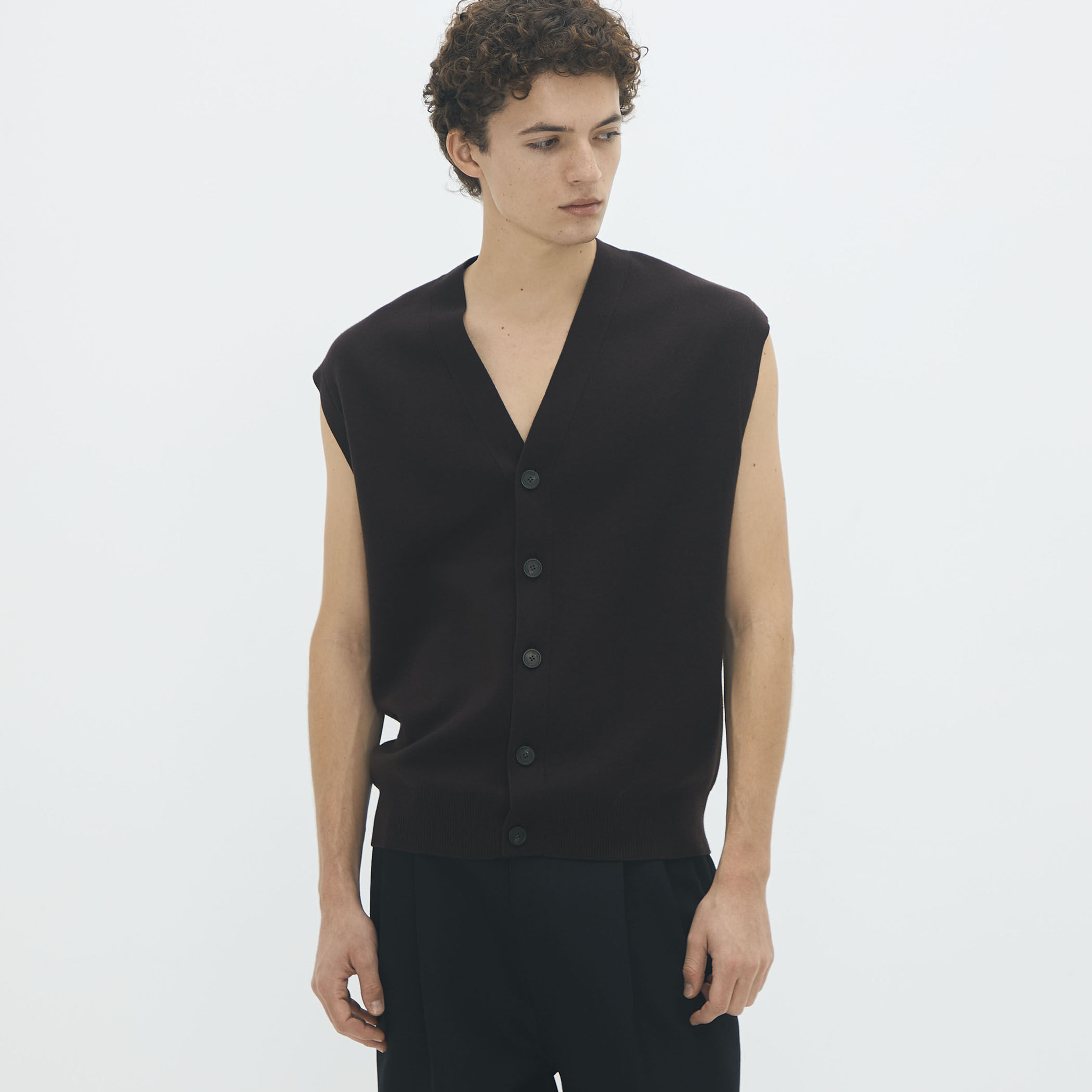 コットンカシミヤ Vネックベスト｜トゥモローランド 公式通販