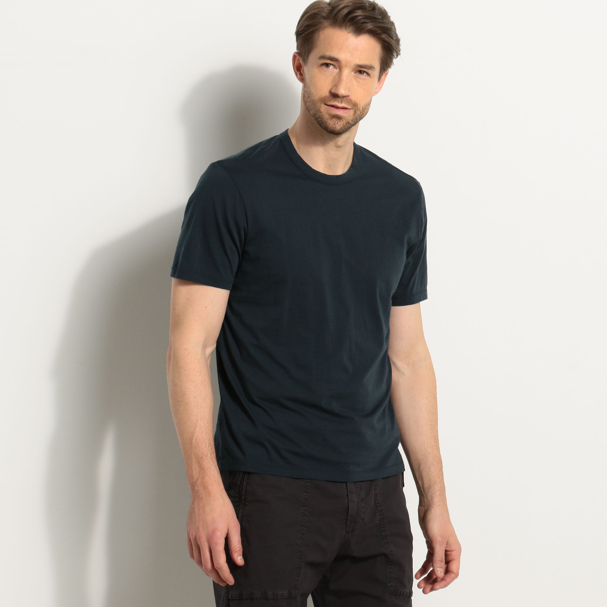 Tシャツ・カットソー JAMES PERSE Men T Shirts MELJ3199 WHT White Short Sleeve Crew Neck - White | James Perse Los Angeles