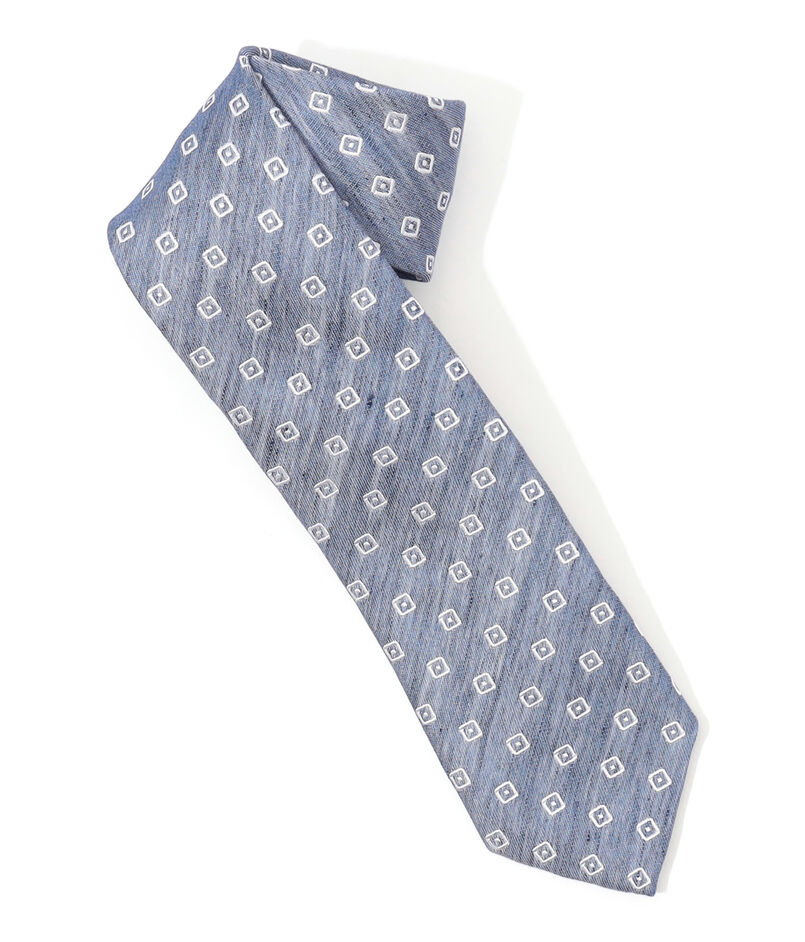 STEFANO BIGI シルクコットンリネン 小紋柄ネクタイ