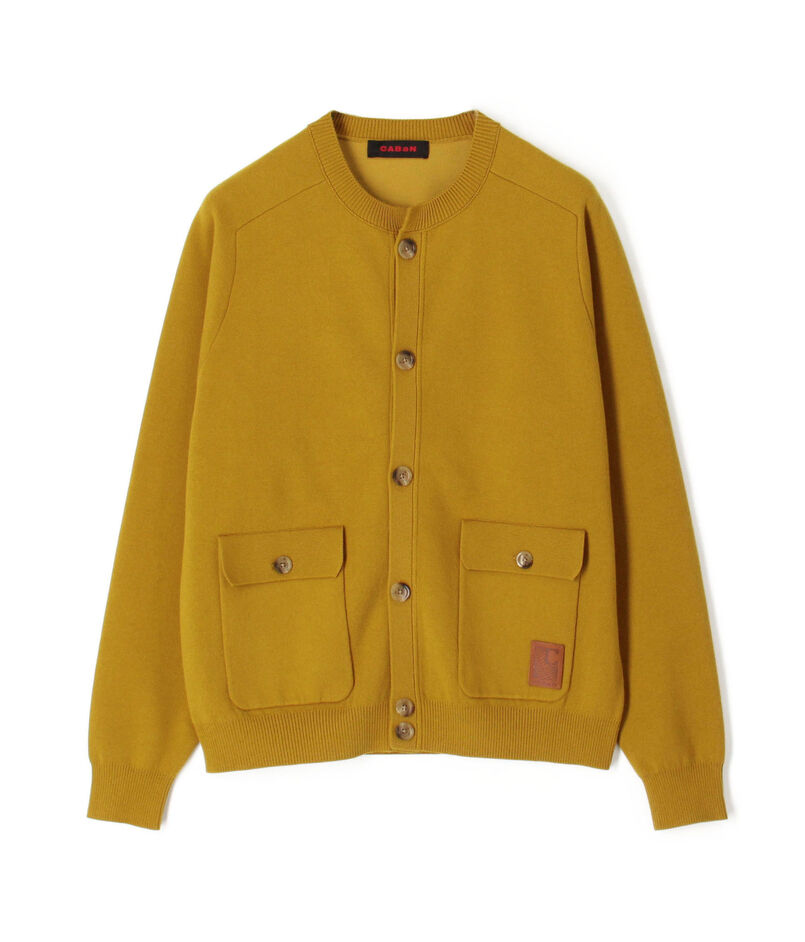 コットンカシミヤ フラップポケットニットブルゾン
