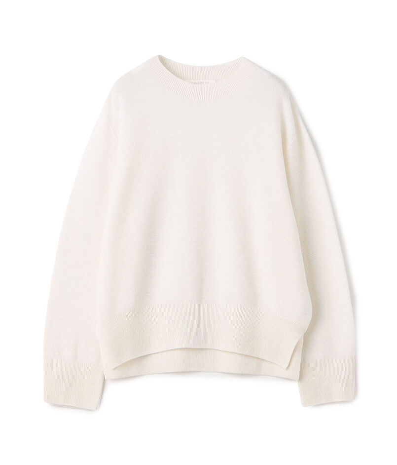 カシミヤコットン クルーネックプルオーバー