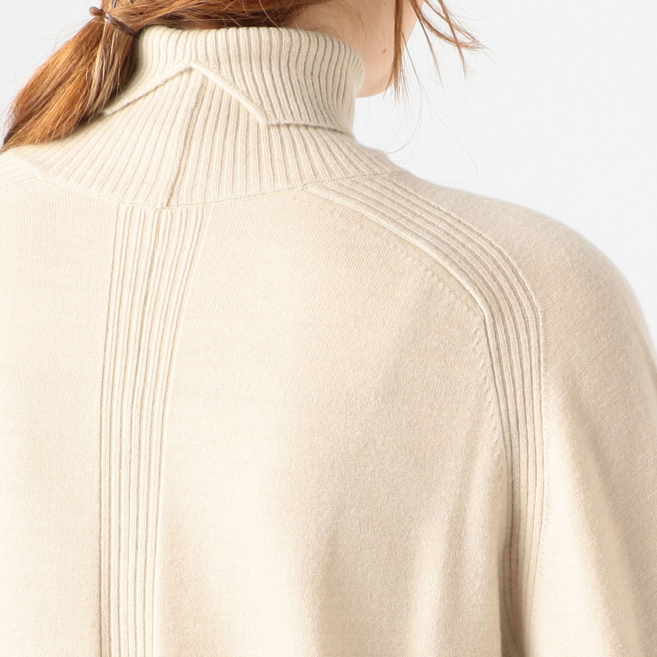 良品 13AW MACPHEE マカフィートゥモローランド ニット セーター カットソー 半袖 タートルネック 12-02-34-02619 茶 ブラウン レディース 古着 中古 TOMORROWLAND MACPHEE マカフィー レディース シアージャージー