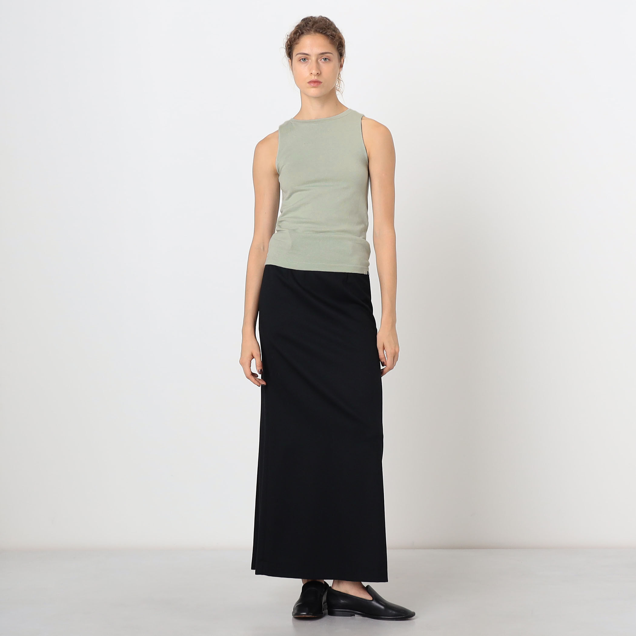 extreme cashmere pip ボートネック スリーブレストップ