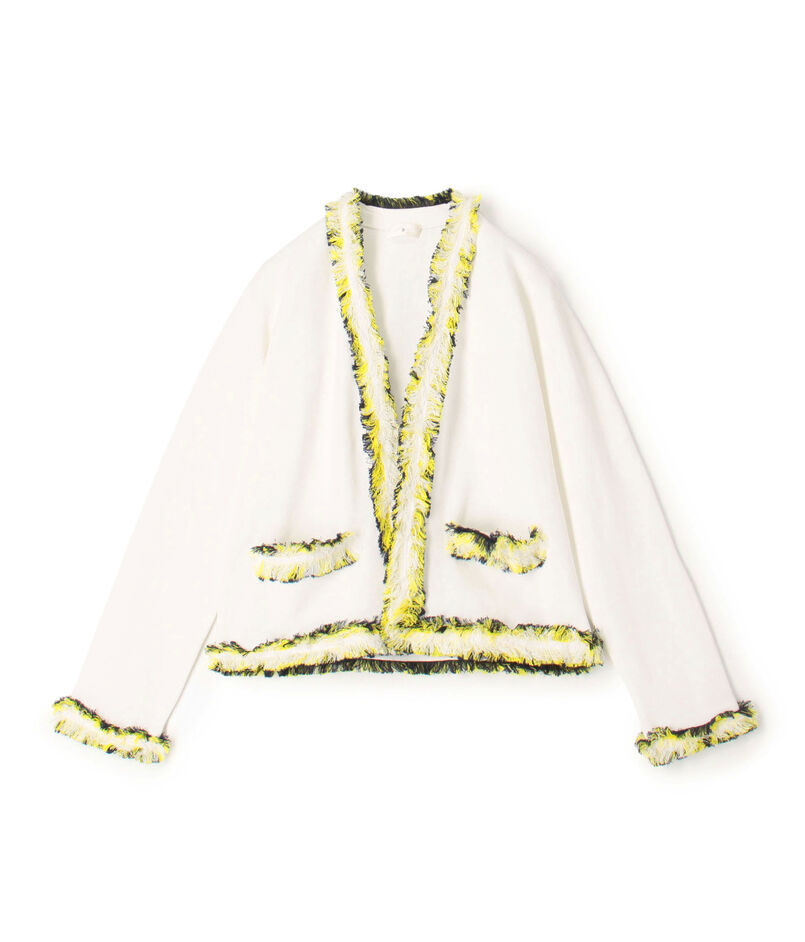 コットン ミラノリブフリンジジャケット