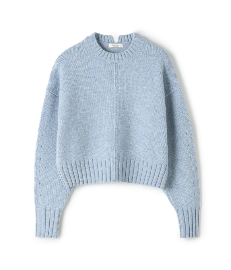 ラムカシミヤ クルーネックプルオーバー ラムカシミヤ クルーネックプルオーバー