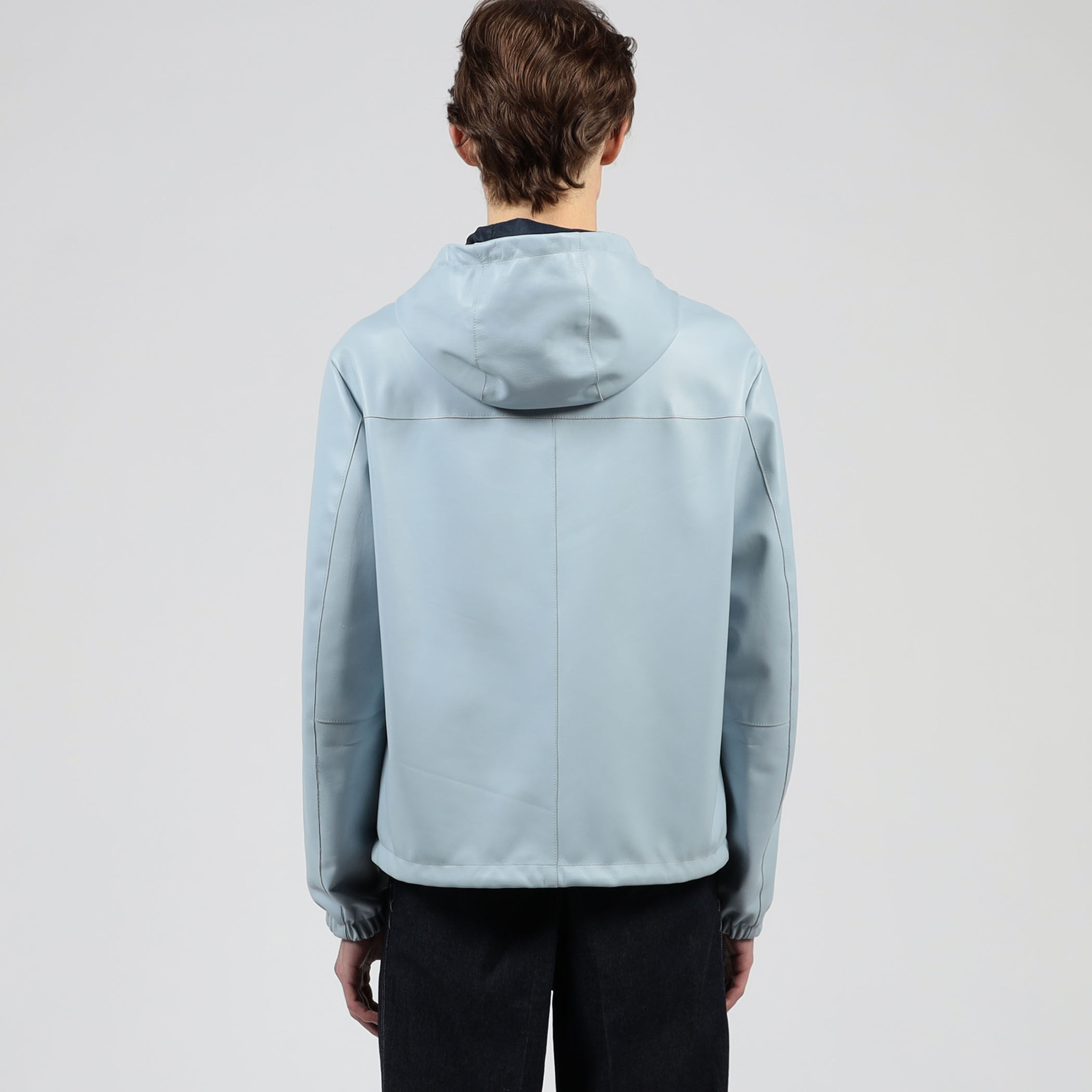 別注】EMMETI LUCA ラムレザー リバーシブルフーデッドブルゾン