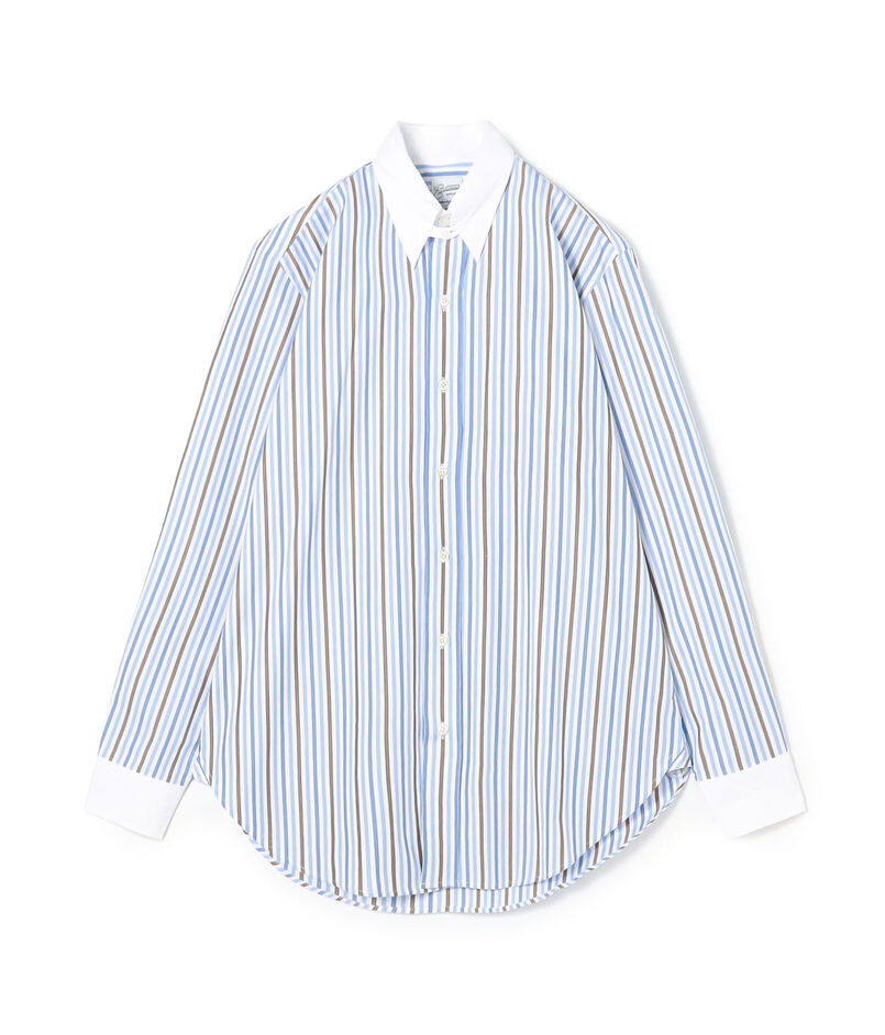 EASTMOND APPAREL コットン タブカラー ロングスリーブクレリックシャツ