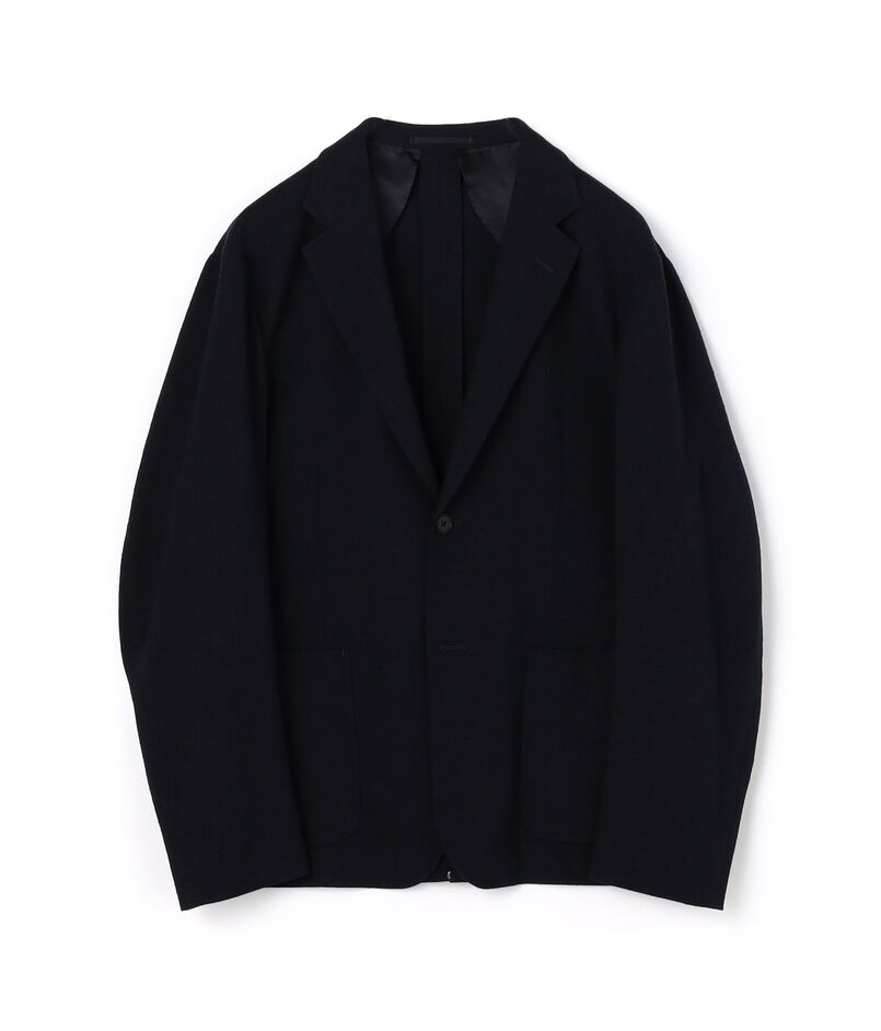 ウールシルクナイロン シングルブレステッド 2Bジャケット CARLO 