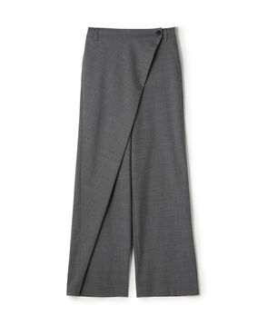 Super140's ウールトロピカル ラップパンツ